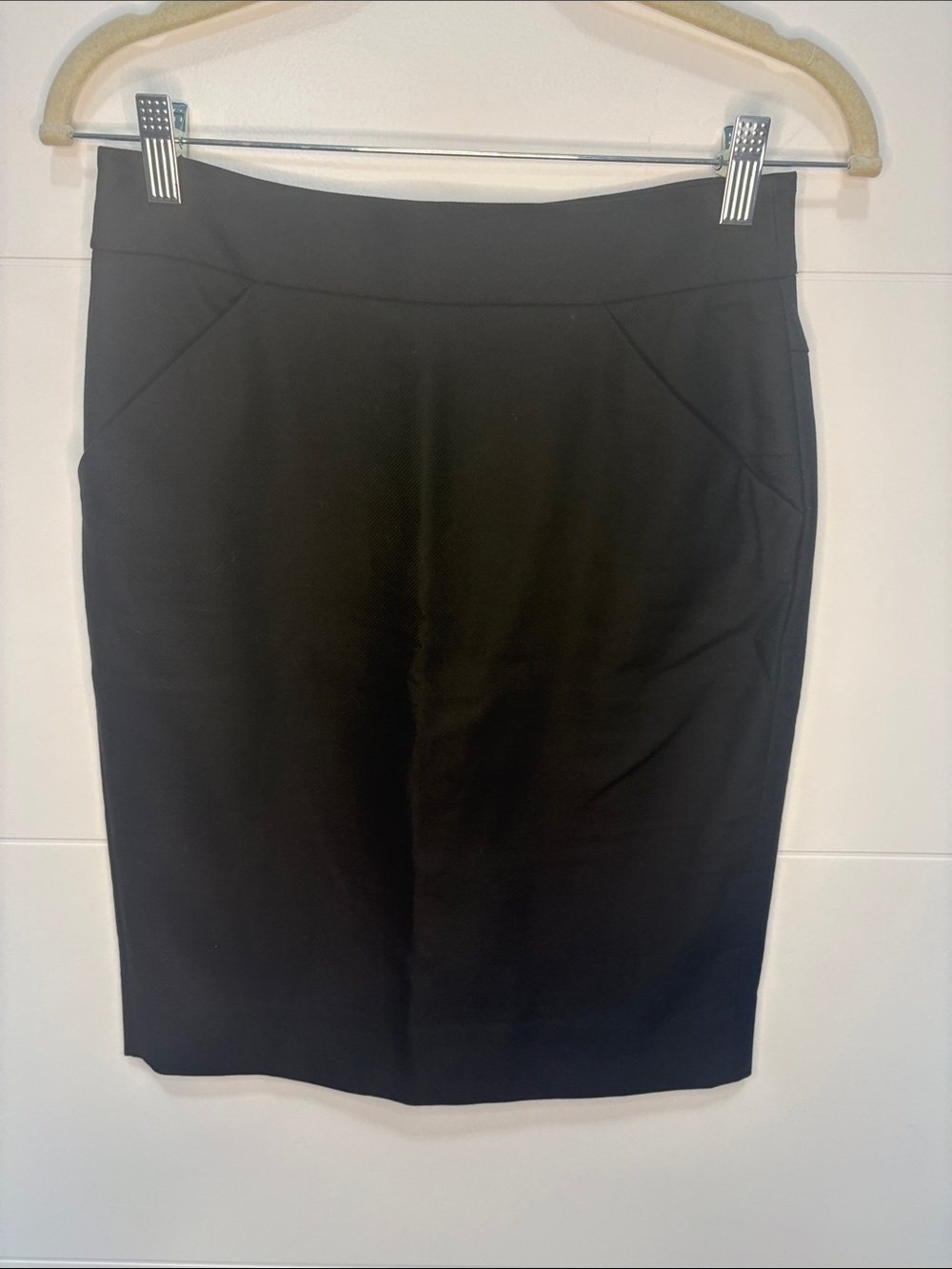 J. Crew Black Cotton No. 2 Pencil Skirt
